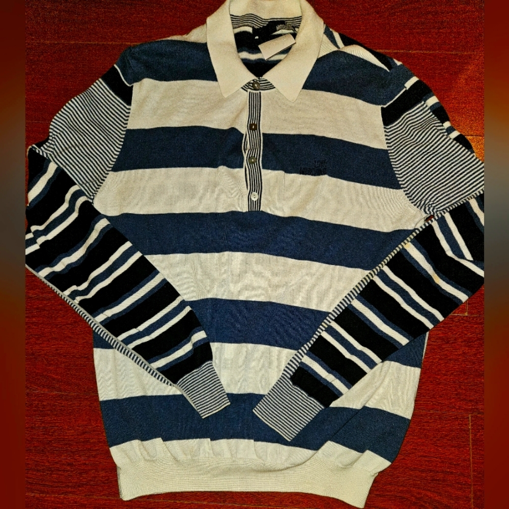 Love Moschino Long Sleeve Mens Polo